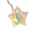 Lyskjede m/stjerner hologram 10 LED 2,25 meter
